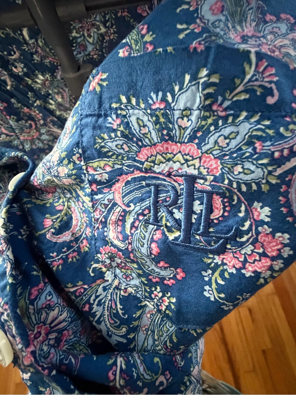 Lauren Ralph Lauren Paisley Button-Up Shirt – Size M – Like New - Picture 6 of 9